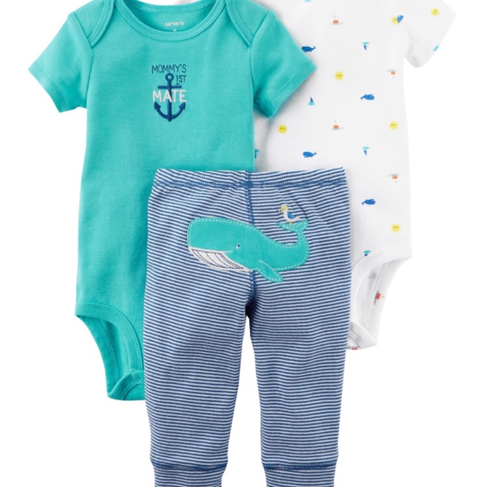 Carter’s mommy’s First Mate matching set 0-3M
